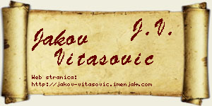 Jakov Vitasović vizit kartica